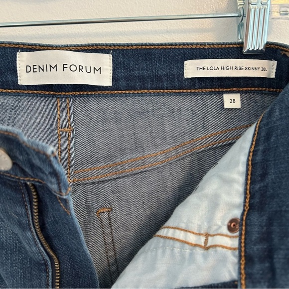 (SOLD) DENIM FORUM Lola High Rise Skinny Size 28 - Picture 9 of 17